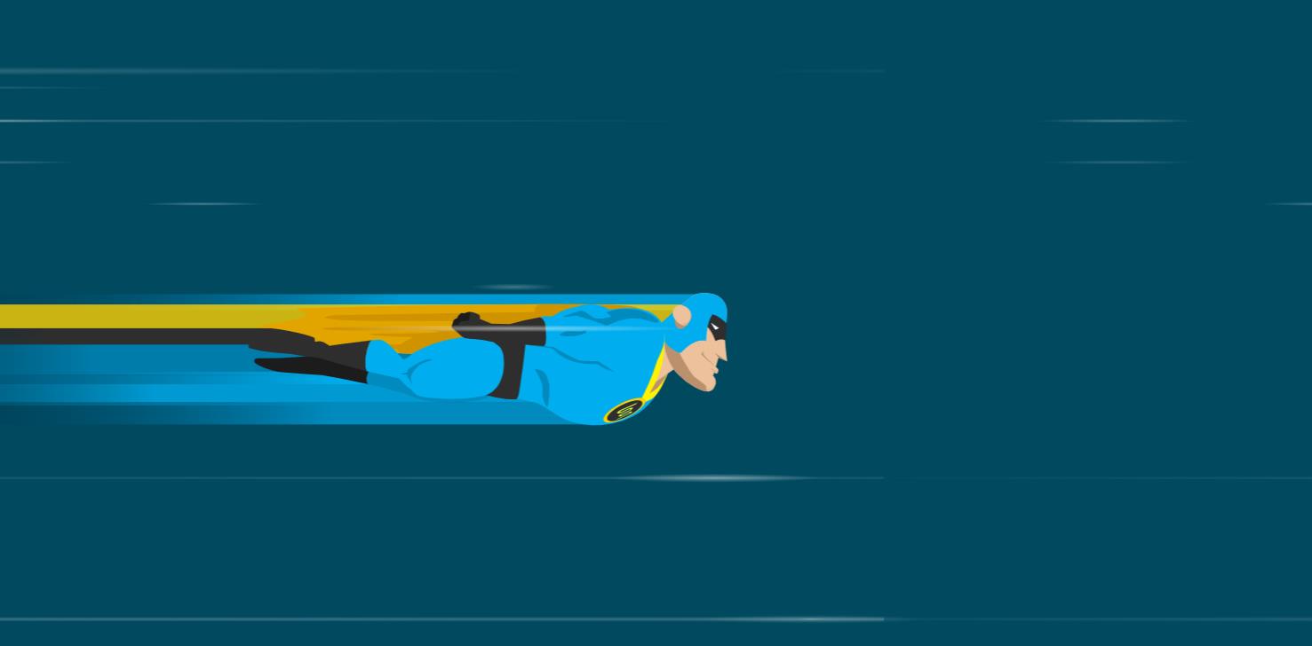 css3 svg制作超人飞行动画特效