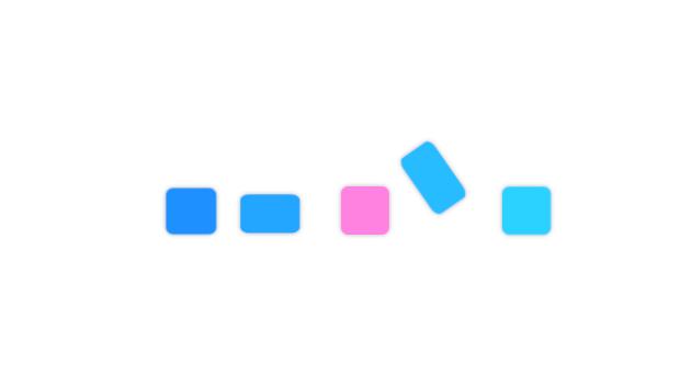 纯css3加载方块跳动动画特效