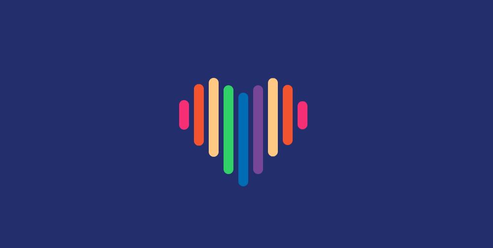 css3彩色变形爱心加载动画特效