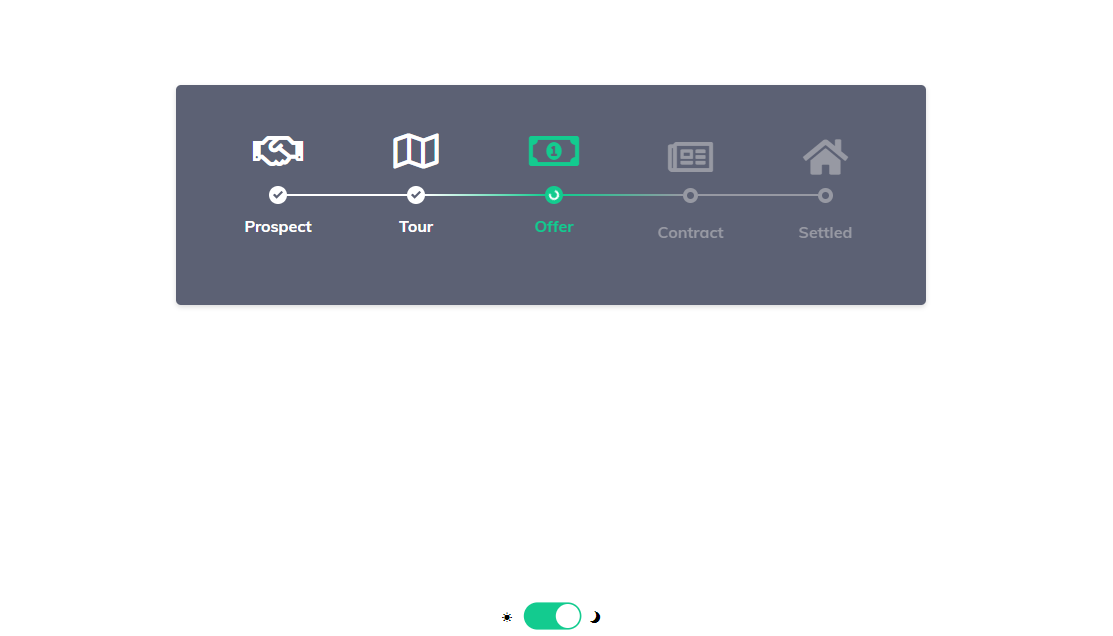 CSS3 SVG房屋交易步骤流程图样式特效