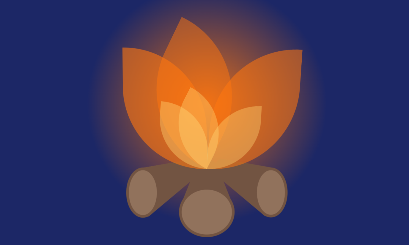 CSS3卡通柴火燃烧动画特效
