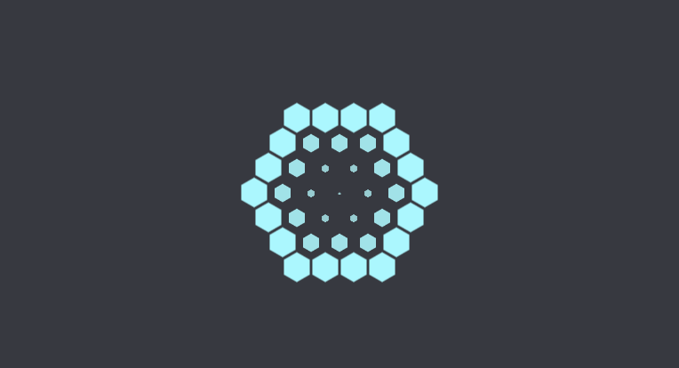 CSS3六边形Loading加载动画特效