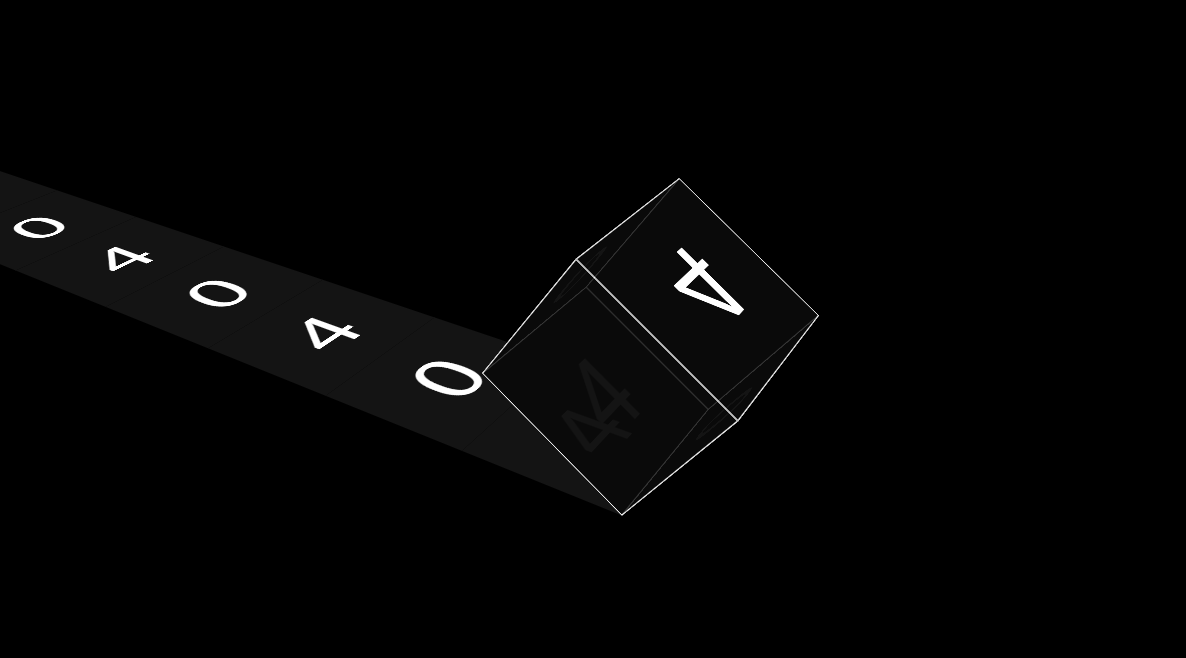 css3立方体方块翻滚404动画特效