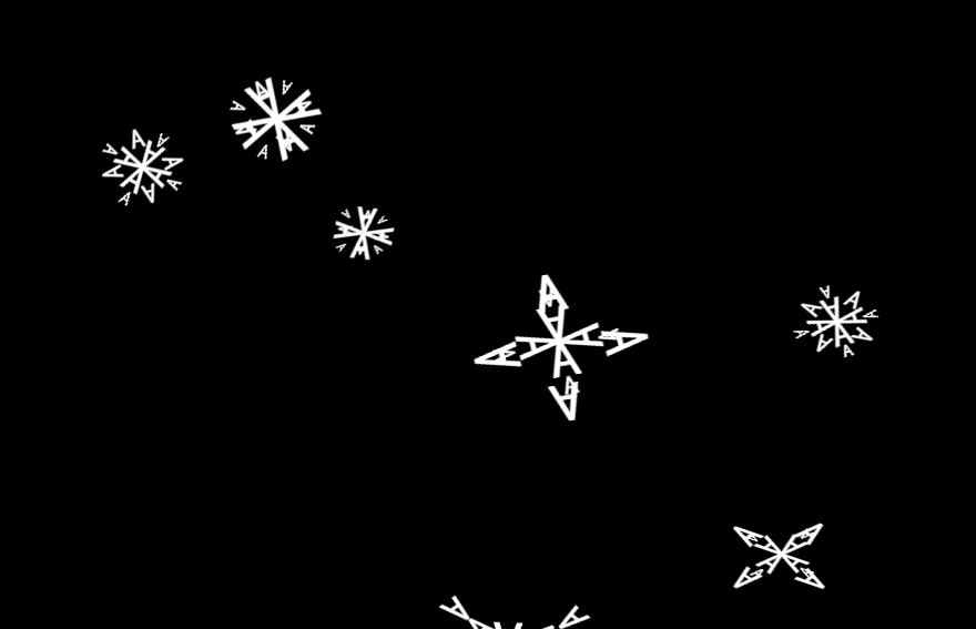 css3雪花飘落网页背景动画特效