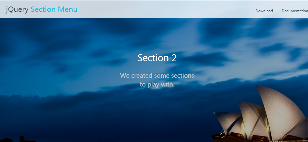 菜单滚动插件Section Menu