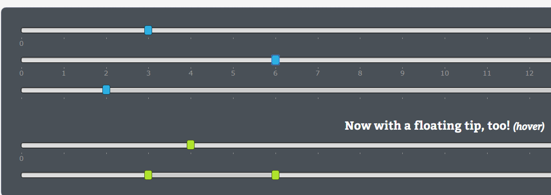 jQuery UI多滑杆插件