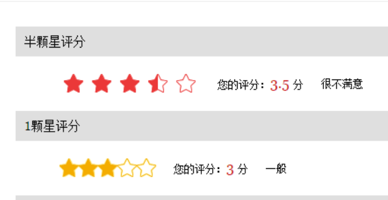 星星评分插件starScore.js
