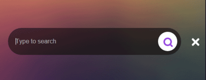 JQuery+CSS3炫酷搜索框
