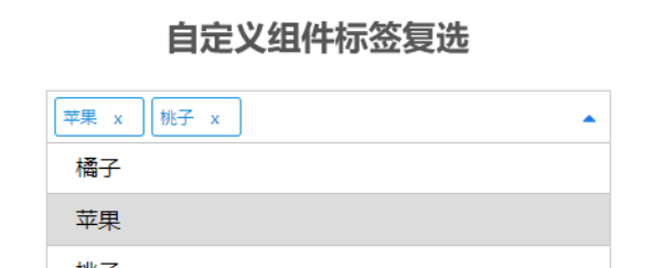 自定义标签复选插件