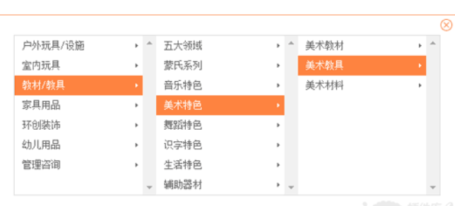 商品发布三级联动菜单代码