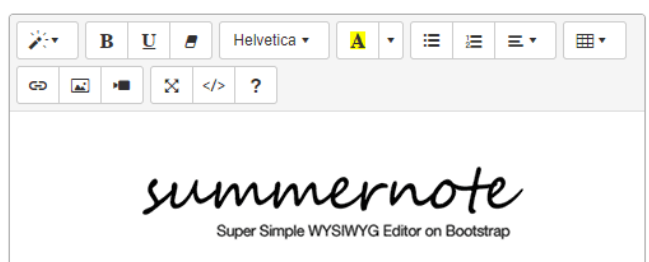文本编辑器插件summernote