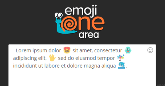jQuery文本编辑器插件EmojiOne